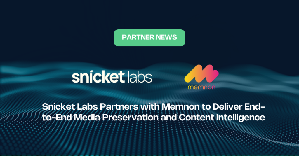 Snicket Labs and Memnon Partnership