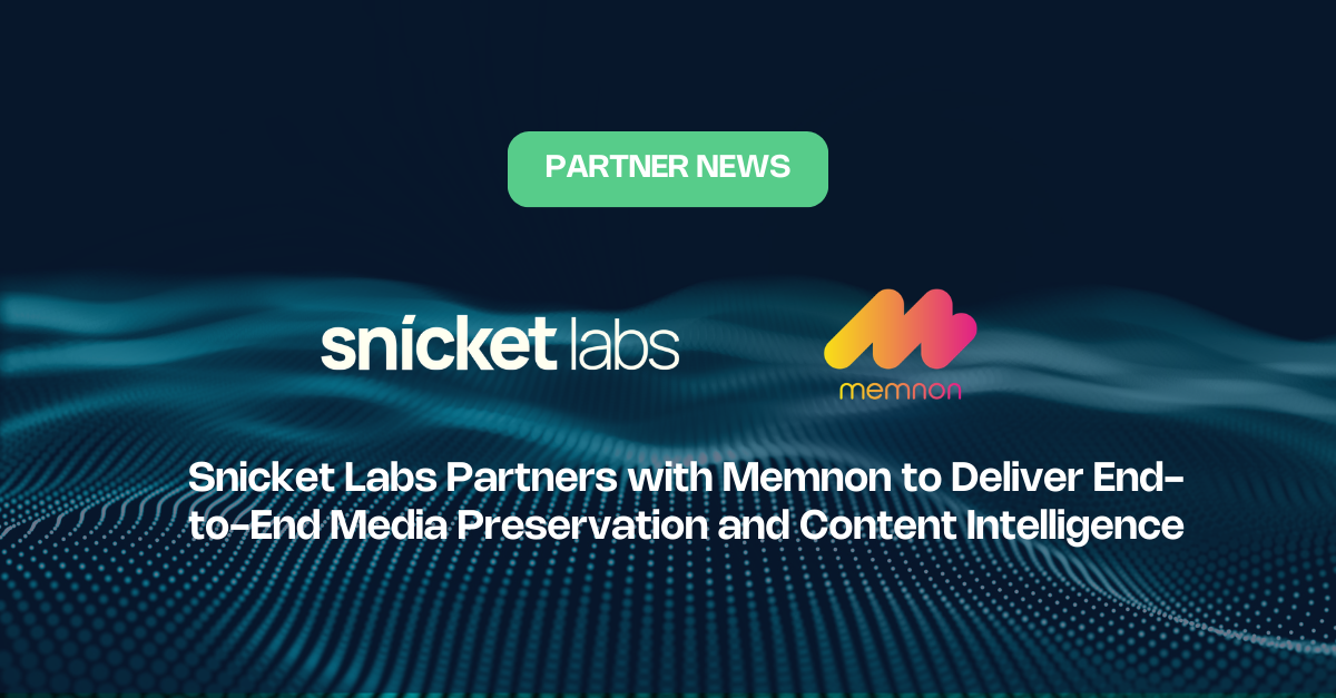 Snicket Labs and Memnon Partnership